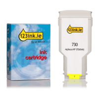 123ink version replaces HP 730 (P2V64A) yellow ink cartridge