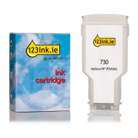 123ink version replaces HP 730 (P2V66A) grey ink cartridge