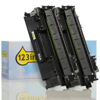 123ink version replaces HP 80A (CF280A) black toner (2-pack) CF280AC 160721