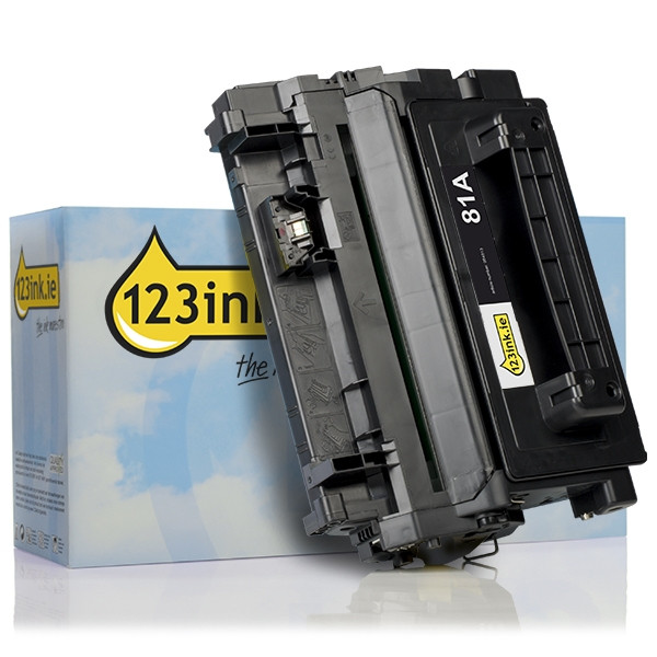 123ink version replaces HP 81A (CF281A) black toner CF281AC 054813 - 1