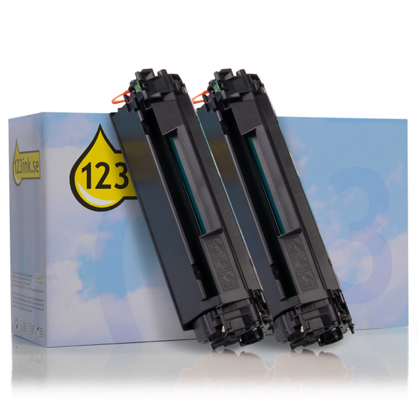 123ink version replaces HP 83A (CF283AD) black toner 2-pack CF283ADC 132192 - 1