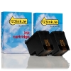 123ink version replaces HP 901XL (CC654AE) black ink cartridge 2-pack