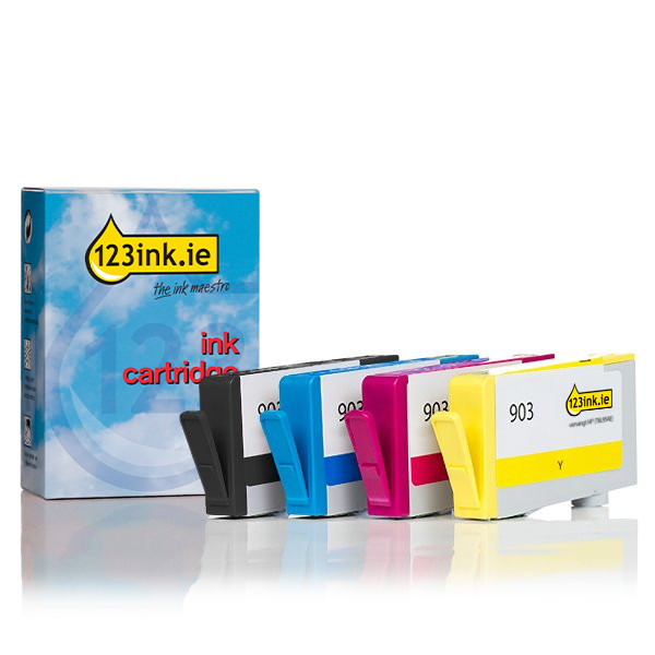 123ink version replaces HP 903 BK/C/M/Y ink cartridge 4-pack  093184 - 1