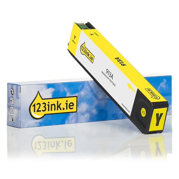 123ink version replaces HP 913A (F6T79AE) yellow ink cartridge F6T79AEC 054913 - 1