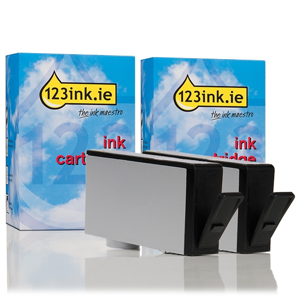 123ink version replaces HP 920 (CD971AE) black 2-pack CD971AEC 160108 - 1