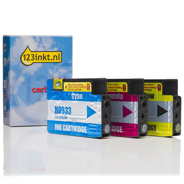 123ink version replaces HP 933 C/M/Y ink cartridge 3-pack  000523 - 1