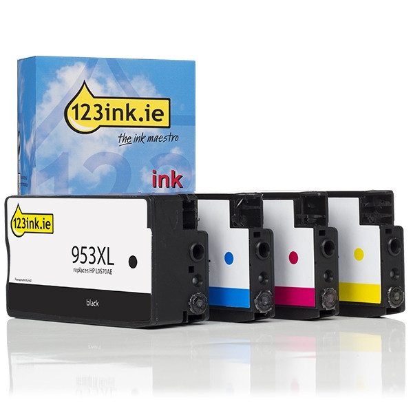 123ink version replaces HP 953XL (3HZ52AE) BK/C/M/Y cartridge 4-pack 3HZ52AEC 160148 - 1