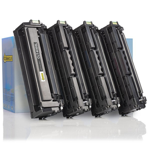 123ink version replaces HP SU168A (CLT-K505L) BK/C/M/Y toner 4-pack  130027 - 1