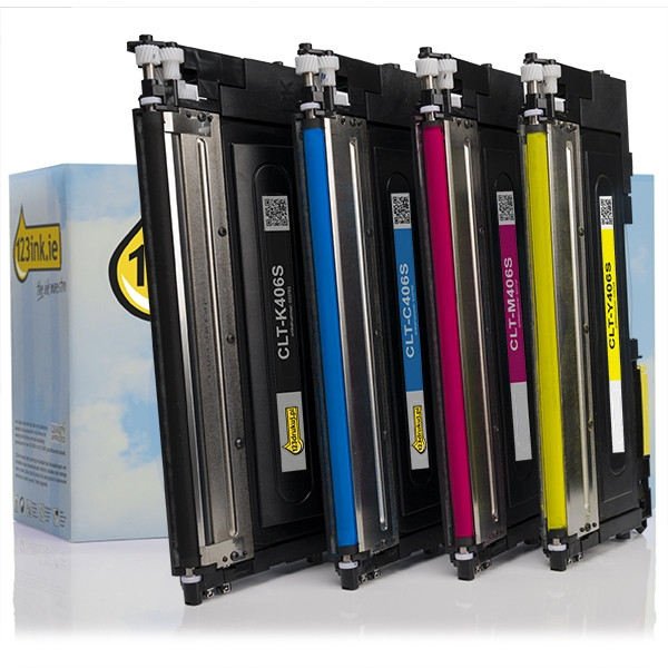 123ink version replaces HP SU375A (CLT-P406C) toner 4-pack SU375AC 092791 - 1