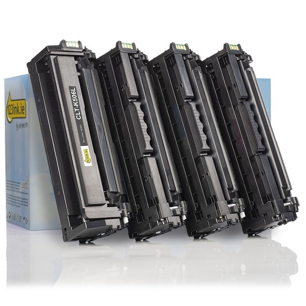 123ink version replaces Samsung CLT-506L BK/C/M/Y toner 4-pack  130139 - 1