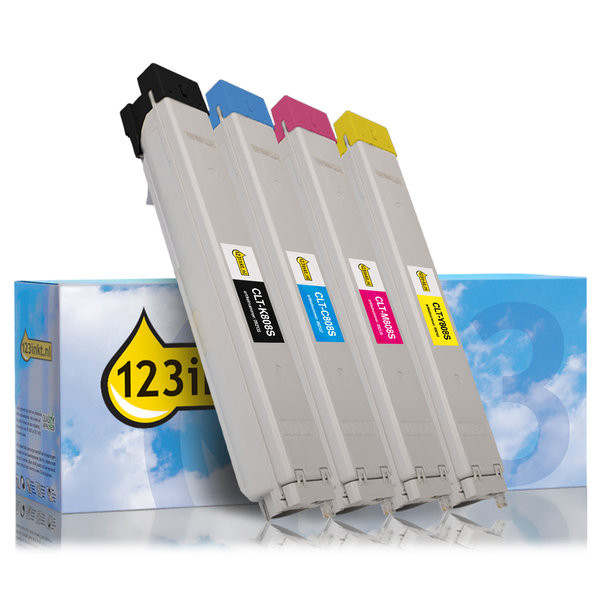 123ink version replaces Samsung CLT-K808S K/C/M/Y toner 4-pack  130471 - 1