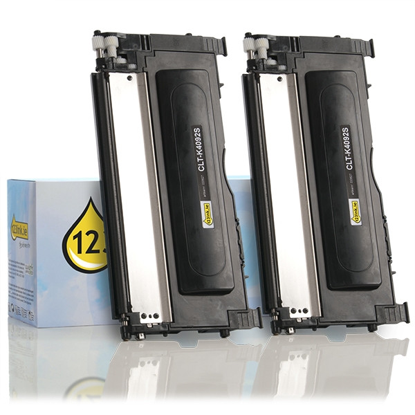 123ink version replaces Samsung CLT-P4092B (SU391A) black toner 2-pack CLT-P4092B/ELSC 033755 - 1