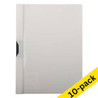 10 x 123ink white clip folder (A4)