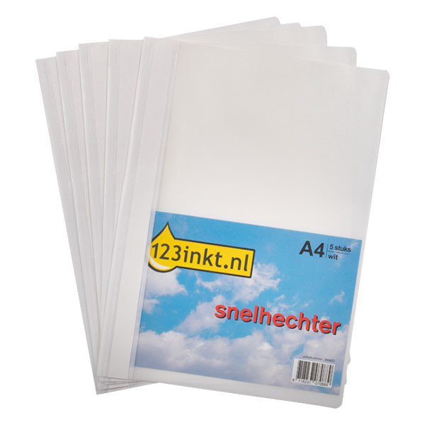 123ink white A4 display folder (5-pack) 41910001C K-22043C 300453 - 1