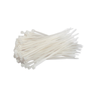 123ink white cable tie, 100mm x 2.5mm (100-pack) 099.0350 302425