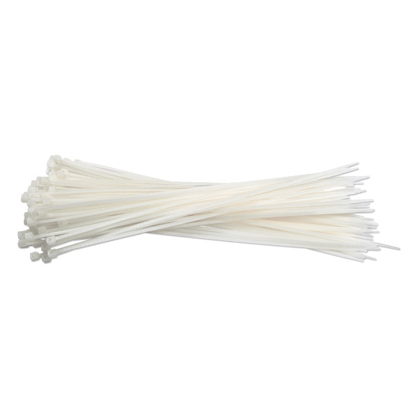 123ink white cable tie, 292mm x 3.6mm (100-pack) 099.0365 302431 - 1