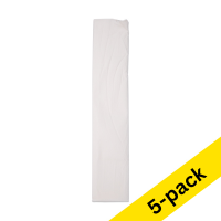 123ink white crepe paper, 250cm x 50cm (5-pack)