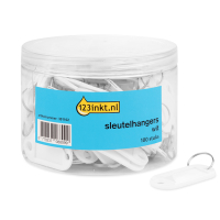 123ink white keyrings (100-pack)  301102