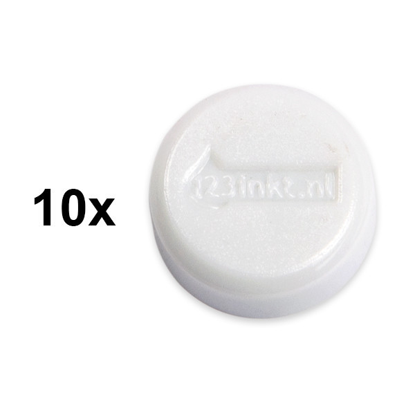 123ink white magnets, 15mm (10-pack) 6161502C 301257 - 1