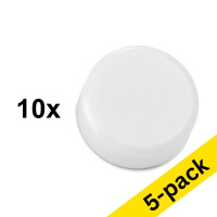 123ink white magnets, 15mm (5 x 10-pack)