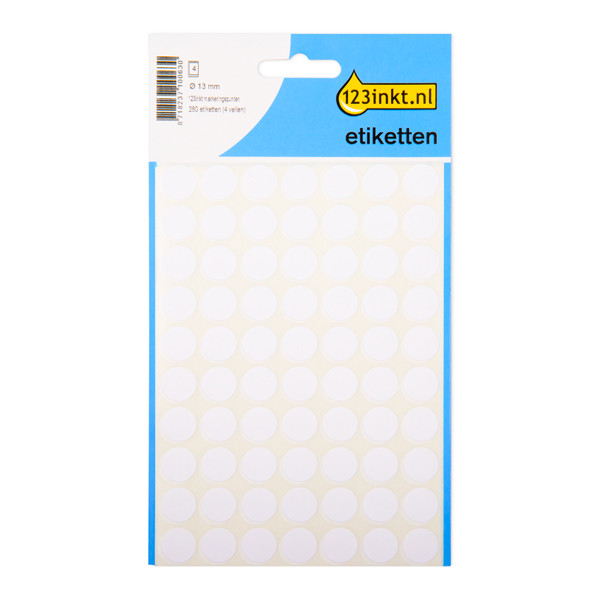 123ink white marking dots, Ø 13mm (280 labels) 3145C 301479 - 1