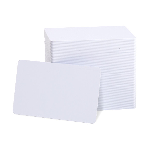 123ink white pvc cards, 0.76mm (100-pack)  141624 - 1