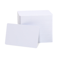 123ink white pvc cards, 0.76mm (100-pack)  141624