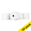 123ink white thermo cash register roll, 57mm x 70mm x 12mm (50-pack)