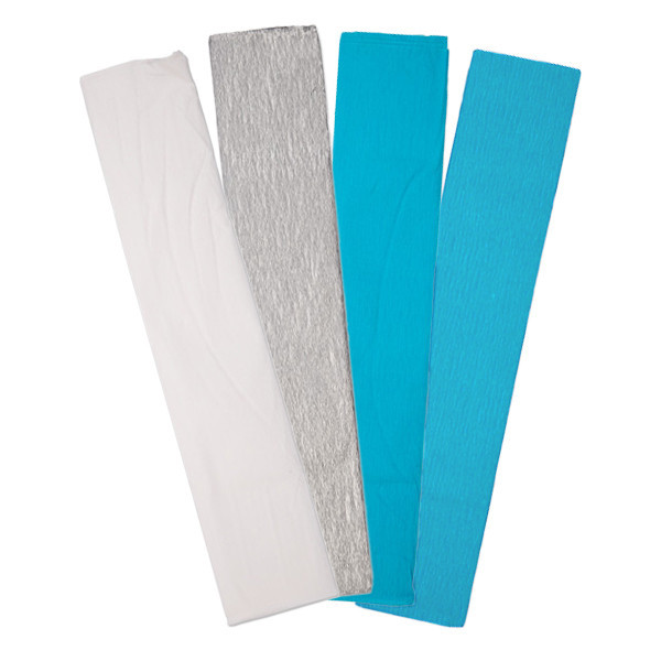 123ink winter crepe paper set, 250cm x 50cm (4-pack)  302347 - 1