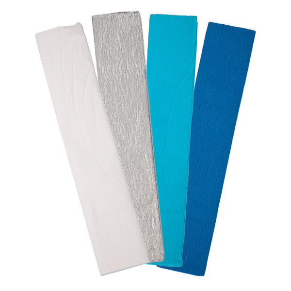 123ink winter crepe paper set, 250cm x 50cm (4-pack)  302347 - 1