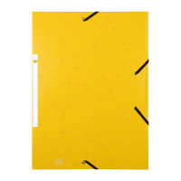 123ink yellow A4 cardboard elastomer folder