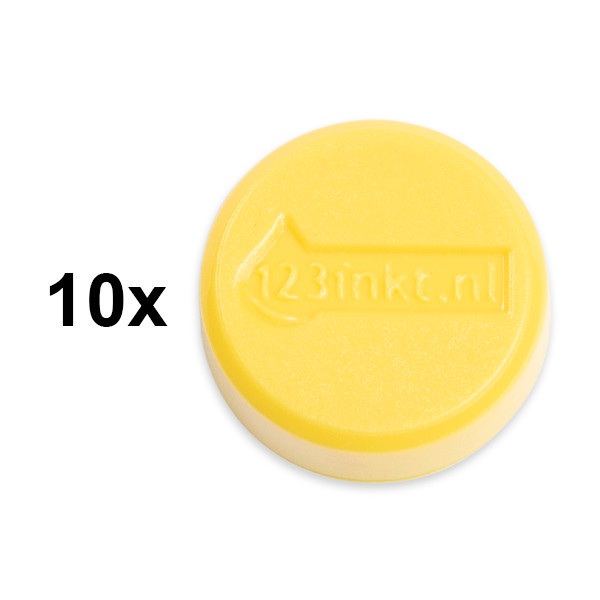 123ink yellow magnets, 20mm (10-pack) 6162013C 301262 - 1