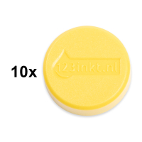 123ink yellow magnets, 30mm (10-pack)