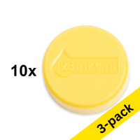 123ink yellow magnets, 30mm (3 x 10-pack)