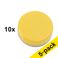 123ink yellow magnets, 30mm (5 x 10-pack)