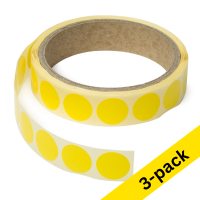 123ink yellow marking points Ø 18mm (3 x 1,000 labels)