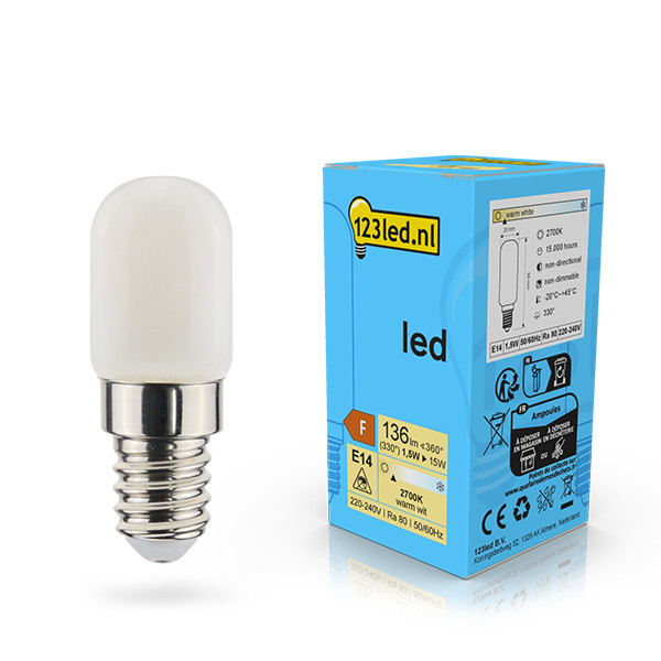 123inkt 123led E14 LED matte capsule bulb 1.5W (15W)  LDR02122 - 1