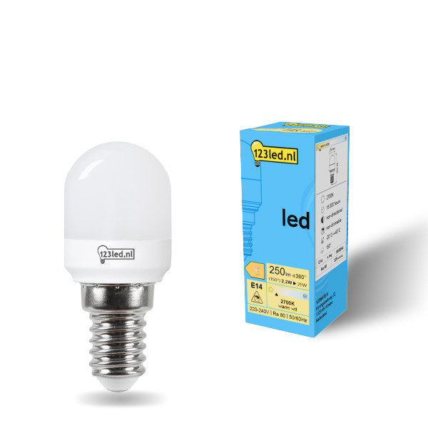 123inkt 123led E14 T25 LED matte ball bulb 2.2W (25W)  LDR01924 - 1