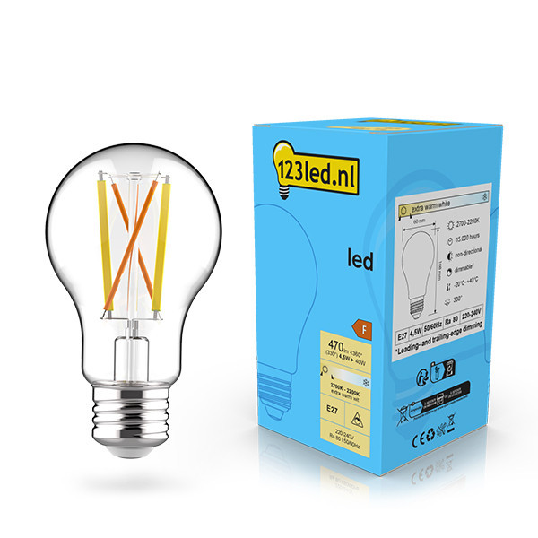 123inkt 123led E27 LED dimmable filament bulb 4.5W (40W)  LDR02086 - 1