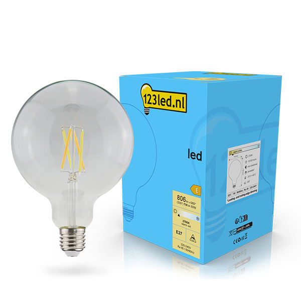 123inkt 123led E27 LED dimmable filament globe bulb 7W (60W)  LDR02104 - 1