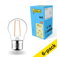 123led E27 LED filament ball bulb 2.5W (25W)