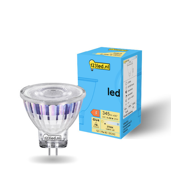 123inkt 123led GU4 LED dimmable spotlight 4.4W (35W)  LDR01964 - 1