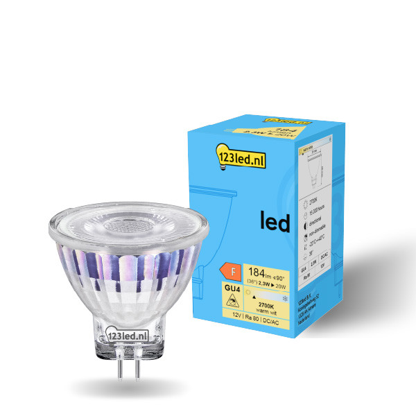 123inkt 123led GU4 LED non-dimmable spotlight 2.3W (20W)  LDR01962 - 1