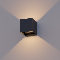 123inkt 123led black Amarillo wall lamp | 1800-2700K HS-6W-WOD001-DTW-BLACK LDR08547