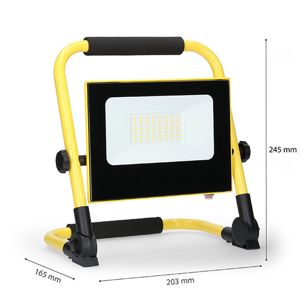 123inkt 123led rechargeable construction lamp (20W) | 4000K 310664 LDR06714 - 5