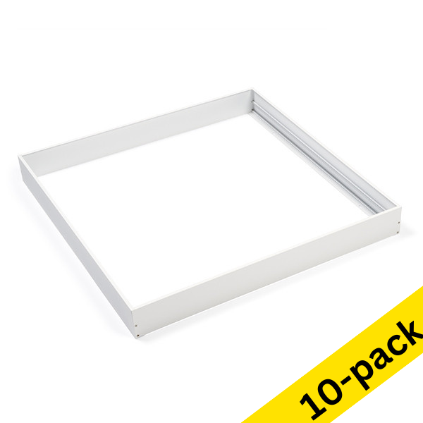 123inkt 123led white panel surface-mounted frame, 60cm x 60cm (10-pack)  LDR08688 - 1