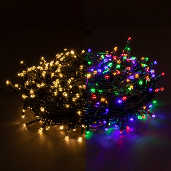 123inkt 320 LED lights | multicolour & warm white | remote control | 27m  299287 - 1