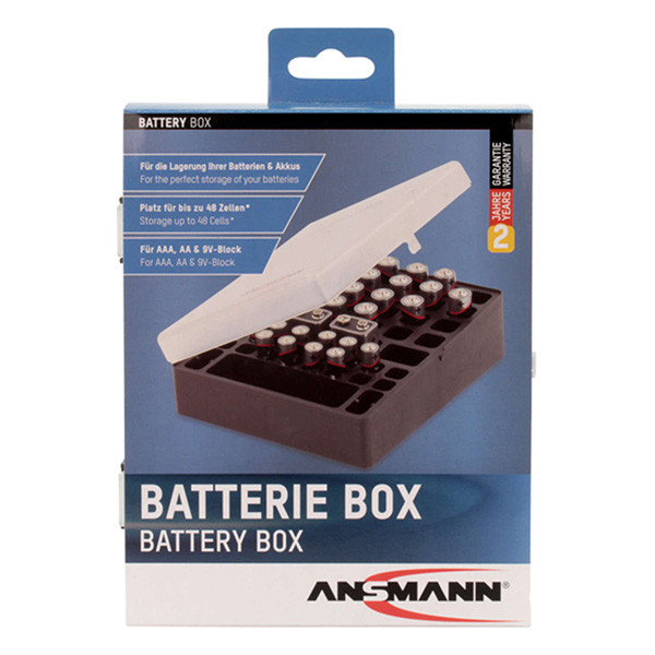 123inkt Ansmann 48-piece battery box 6FR61 6HR61 6LR61 9V AA AAG00042 - 2