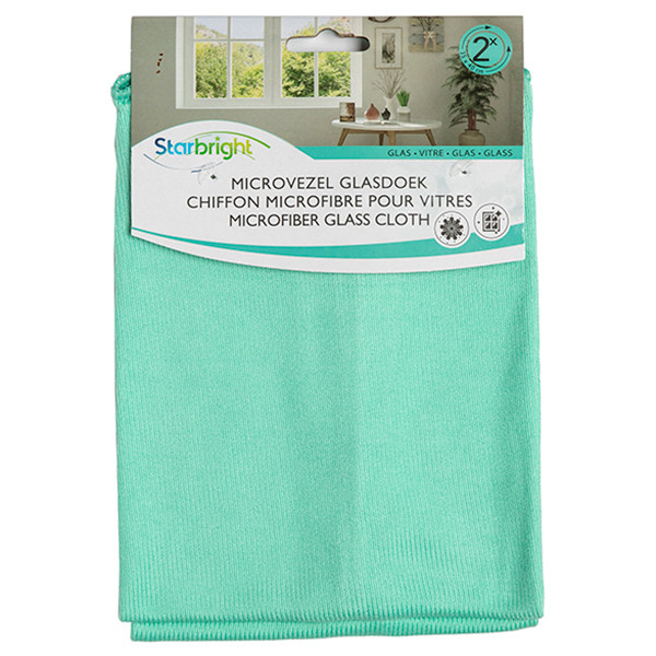 123inkt Microfibre glass cloth, 35cm x 40cm (2-pack)  SDR00042 - 1