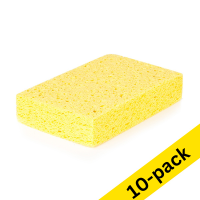 Viscose sponge, 14cm x 9cm x 3cm (10-pack)